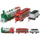 CHRISTMAS CLASSIC TRAIN SET TRENINO CLASSICO CON SUONO LOCOMOTIVA +1 CARR.+VAGONE BINARI 330CM FUNZIONA A BATTERIE