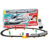 SCATOLA 49 PEZZI PLAYSET RADIOCOMANDO A 2 VIE TRENI VELOCI CON PISTA 264CM TRENINO GIOCATTOLO EXPRESS TRENO PASSEGGERI