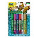 BLISTER 6 TUBETTI ASSORTITI GLITTER BRILLANT COLL COLLA GLITTER COPREX LEBEZ 10,5ML ORO,ROSSO,VERDE,ARGENTO,BIANCO,BLU