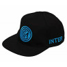 CAPPELLINO BASEBALL FC INTERNAZIONALE NERO CON LOGO RICAMATO 100%COT.TG.UN ADULTO PRODOTTO UFFICIALE PERSEO TRADE ITALY