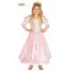 COSTUME PRINCIPESSA ROSA 5/6 ANNI PER TRAVESTIMENTI DI CARNEVALE A TEMA FIABE PRINCESS AURA VESTITO COMPLETO NO ACCESSOR