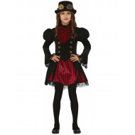 COSTUME STEAMPUNK BIMBA5/6ANNI VESTITO GOTICO VITTORIANO FILM FANTASCIENZA ABITO CARNEVALE GOTICA VITTORIANA NO ACCESSOR