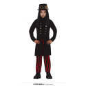 COSTUME STEAMPUNK UNISEX 7/9ANNI VESTITO GOTICO VITTORIANO FILM FANTAFUTURO ABITO CARNEVALE GIACCA PANTALONI NO ACCESSORI