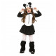 COSTUME CARNEVALE ORSO PANDA BIMBA 3/4ANNI VESTITO CON CAPUCCIO PER TRAVESTIMENTI E FESTE A TEMA ANIMALI NO ACCESSORI