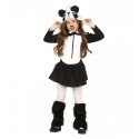 COSTUME CARNEVALE ORSO PANDA BIMBA 3/4ANNI VESTITO CON CAPUCCIO PER TRAVESTIMENTI E FESTE A TEMA ANIMALI NO ACCESSORI