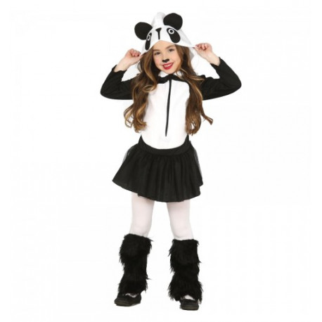 COSTUME CARNEVALE ORSO PANDA BIMBA 10/12ANNI VESTITO CON CAPUCCIO PER  TRAVESTIMENTI E FESTE A TEMA ANIMALI NO ACCESSORI - Parole e Pensieri