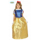 COSTUME CARNEVALE PRINCIPESSA DEL BOSCO 10/12 ANNI VESTITO PER TRAVESTIMENTI A TEMA FIABE FAVOLE BIANCANEVE NO ACCESSORI