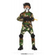 COSTUME CARNEVALE SOLDATO FORZE SPECIALI 5/6 ANNI VESTITO MILITARE COMPLETO GILET FOU.GIACCA PANTALONI GINOCCH.NO ACCESS