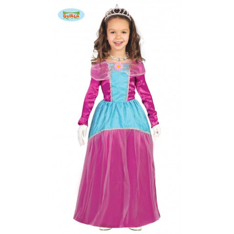 COSTUME CARNEVALE PRINCIPESSA MEDIEVALE 7/9 ANNI VESTITO PER TRAVESTIMENTI PARTY E SCENE A TEMA MEDIOEVO NO ACCESSORI