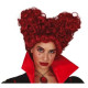 PARRUCCA ROSSA CAPELLI ONDULATI A FORMA DI CUORE PER TRAVESTIMENTI DI CARNEVALE HALLOWEEN SCENE TEATRO SPETTACOLI VARI