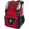 ZAINO SCUOLA ESTENSIBILE FERRARI KIDS 2 TASCHE CON ZIP STAMPA FORMULA UNO N°16 A RILIEVO PRODO.UFFIC.PANINI SCUOLA ITALY