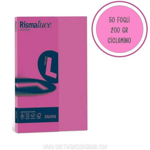 RISMA LUCE COLORI FORTI 50 FOGLI CARTONCINO NERO BLACK 200GR MQ.210X297MM  A4 COPY INK JET LASER FAVINI MADE IN ITALY - Parole e Pensieri