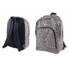 ZAINO ORGANIZZATO COMIX ALLOVER LEOPARD 42X32X15CM.ZAINO SCUOLA COMIX 3 ZIP + 2 TASCHE CON ZIP DA PANINI SCUOLA ITALY