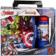 GIFT BOX PAPPA AVENGERS ORIGINAL BORRACCIA + PORTAMERENDA IN PLASTICA PER ALIMENTI SET PAPPA SUPER EROI