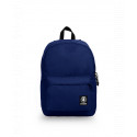 ZAINO AMERICANO INVICTA CARLSON WASHED BACKPACK BLU 42X30X18CM 2 ZIP 1 TASCHA CON ZIP GARANZIA 4 ANNI SEVEN ITALY