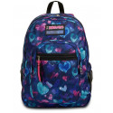 ZAINO SEVEN FREETHINK GIRL ZAINO SCUOLA ORGANIZZATO CUORICINI COLOR 44X33X20CM 2 ZIP +USB PLUG SEVEN ITALY GARANZ.4 ANNI