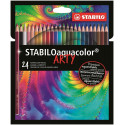 ASTUCCIO 24 PASTELLI STABILO AQUACOLOR ARTY COLORI A LEGNO MATITE ACQUARELLABILI COLORI BRILLANTI E INTENSI STABILO ORIG