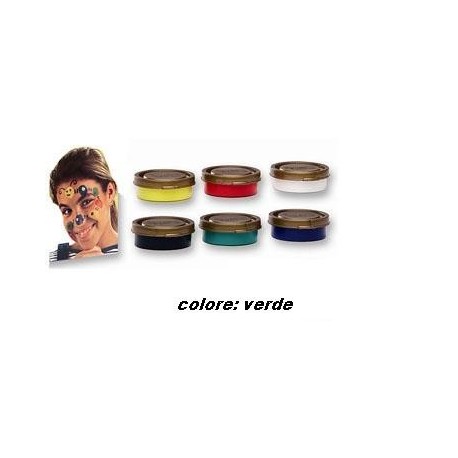 BARATTOLO 30 ML.CREMA TRUCCO COLORE VERDE