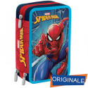 ASTUCCIO SCUOLA 3 ZIP SPIDERMAN WALL CRAWLER BLUE DEEP MARVEL ORIGINAL 43PEZZI TRATTO CANCELLIK/GIOTTO/FILA.SEVEN ITALY