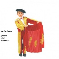 VESTITO CARNEVALE TORERO 4/6 ANNI SENZA MANTELLO