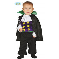 COSTUME CARNEVALE VAMPIRETTO BABY 12/24 MESI VESTITO COMPLETO PER TRAVESTIMENTI DI HALLOWEEN CARNEVALE NO ACCESSORI