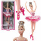 BAMBOLINA BARBIE BALLERINA CON TUTÙ ROSA 35CM DA COLLEZIONE BAMBOLA BARBIE SIGNATURE BALLET WISHES.ORIGINAL MATTEL