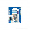 SET 6 COLORI MARKER PILOT PINTOR CREATIV PUNTA MEDIA 1,5/2,2M BASE ACQUA PER MULTISUPERFICI PLASTICA TESSUTI CARTA LEGNO