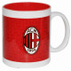 TAZZA MUG DA COLLEZIONE AC MILAN BIANCA ROSSA CON LOGO ROSSONERO IN CERAMICA 12X9X8CM C/SCATOLA PRODOTTO UFFICIALE ITALY