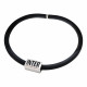 BRACCIALE FC INTERNAZIONALE SILICONE NERO PIASTRINA ACCIAIO SCRITTA NERA CON SCATOLA PRODOTTO UFFICIALE GIEMME ITALY