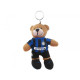 PELUCHE PORTACHIAVI ORSETTO 9CM CON DIVISA FC INTERNAZIONALE CON LOGO PRODOTTO UFFICIALE OFFICIAL FC INTER PRODUCT ITALY