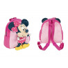 ZAINO ASILO PELUCHE MINNIE MOUSE 3D ROSA 20X23X8CM 1 ZIP ZAINETTO TOPOLINA DISNEY AND FRIENDS ORIGINAL CERDÀ