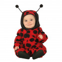 COSTUME CARNEVALE COCCINELLA BAMBINI 18/24 MESI TUTONE VESTITO BABY COMPLETO DI CAPUCCIO CON ANTENNE NO ACCESSORI