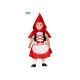 COSTUME CARNEVALE CAPUCCETTO ROSSO BAMBINA 18/24 MESI VESTITO COMPLETO CAPUCCIO CON MANTELLO FIABE DEL BOSCO NO ACCESSOR