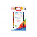 GIOTTO MAXICOLORI A CERA BICOLOR DIAMETRO 11MM DOPPIO COLORE RICCHI E INTENSI MAXI PASTELLI A CERA BICOLORE FILA ITALY