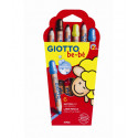 ASTUCCIO 6 SUPER MATITONI GIOTTO BEBÈ SUPER LAVABILI PASTELLI 6 COLORI PER I PIU PICCOLI ALTA QUALITÀ FILA ITALY