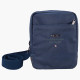 TRACOLLA BLU IN CANVAS UOMO AERONAUTICA MILITARE 25X20X7CM COLORE BLU 3 ZIP MULTITASCHE IN POLIESTERE