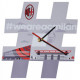 OROLOGIO DA PARETE AC MILAN QUADRANTE MULTICOLOR IN PLEXIGLASS WEAREACMILAN DIAMETRO 24CM CON LOGO PRODOTTO UFFICIALE