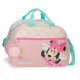 BORSA DA VIAGGIO CON TRACOLLA MINNIE PLAY ALL DAY DISNEY ORIGINAL 40X28X22CM BORSONE DA PALESTRA CON POMPOM ROSA