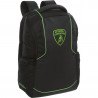 ZAINO ORGANIZZATO SCUOLA E TEMPO LIBERO AUTOMOBILI LAMBORGHINI 45X31X17CMNERO BORDATURE E LOGO VERDE FLUO.PANINI SCUOLA