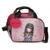 BEAUTY CASE DA VIAGGIO GORJUSS SANTORO LONDON ORIGINAL FOR MY LOVE SIMILPELLE 28X21X19CM CON TRACOLLA 3 ZIP MULTITASCHE