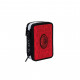 ASTUCCIO SCUOLA 3 ZIP A LIBRO AC MILAN WHAT A GOA ROSSONERI 45PZ PASTEL.GIOTTO/PENNA TRATTO CANCELLIK+ACCESS.SEVEN ITALY