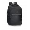 ZAINO LAVORO E DA VIAGGIO NERO XL FRONTIER PEPE JEANS LONDON 31X44X15CM ADATTABILE AL TROLLEY 3 ZIP PORTA TABLET E PC