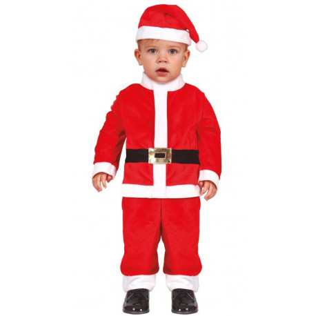 COSTUME BABBO NATALE BABY NEONATO 18/24 MESI VESTITO E CAPPELLO PER TRAVESTIMENTI E SCENE NATALIZIE MAMA NOEL NO ACCESS