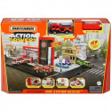 CASERMA DEI POMPIERI MATCHBOX ACTION DRIVERS PLAYSET FIRE STATION RESQUE DRIVE YOUR ADVENTURE HOTWHEELS MATTEL