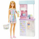 PLAYSET BARBIE GELATERIA BAMBOLINA BARBIE CON MOBILI E ACCESSORI PER FARE GELATI BAMBOLA 30CM 3+ANNI MATTEL OFFICIAL PRO