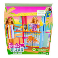 BARBIE THE OCEAN CHIOSCO DA SPIAGGIA MALIBU CON TANTI ACCESSORI E 2 SEDUTE PER BAMBOLE MATTEL OFFICIAL PRODUCT