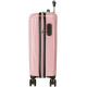 TROLLEY DA VIAGGIO ABS 4 RUOTE ROLL ROAD ONE WORLD ROSA VALIGIA BAGAGLIO A MANO 38X55X20CM CHIUSURA A COMBINAZIONI