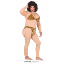 COSTUME BIKINI MAN UOMO TG M VESTITO TUTA IMBOTTITA PER TRAVESTIMENTI DI CARNEVALE A TEMA TARZAN JANE SEXY NELLA GIUNGLA