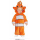 COSTUME CARNEVALE PESCIOLINO BABY 12/18MESI VESTITO FISH PICCOLO NEMO TUTONE CON CAPPUCCIO A TEMA FIABESCO NO ACCESSORI