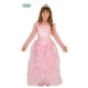 COSTUME CARNEVALE PRINCIPESSA ROSA VESTITO BIMBA 3/4 ANNI ABITO COMPLETO PER TRAVESTIMENTI A TEMA FIABE FATE NO ACCESSOR